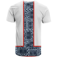 Cameroon Traditional Toghu Pattern T shirt African Tribal Ndop Geometric Design