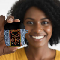 Cameroon Bamileke Toghu Pattern AirPods Case Bamenda Royal Cultural Design