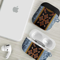 Cameroon Bamileke Toghu Pattern AirPods Case Bamenda Royal Cultural Design