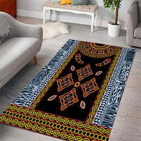 Cameroon Bamileke Toghu Pattern Area Rug Bamenda Royal Cultural Design
