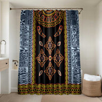 Cameroon Bamileke Toghu Pattern Bathroom Set Bamenda Royal Cultural Design