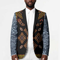 Cameroon Bamileke Toghu Pattern Blazer Bamenda Royal Cultural Design