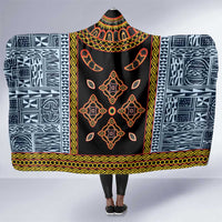 Cameroon Bamileke Toghu Pattern Hooded Blanket Bamenda Royal Cultural Design