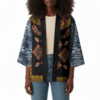 Cameroon Bamileke Toghu Pattern Kimono Bamenda Royal Cultural Design