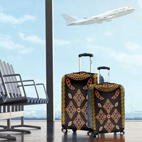 Cameroon Bamileke Toghu Pattern Luggage Cover Bamenda Royal Cultural Design