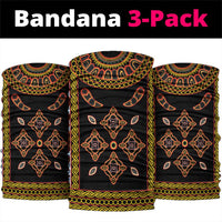 Cameroon Bamileke Toghu Pattern Neck Gaiter Bamenda Royal Cultural Design