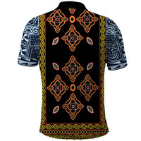Cameroon Bamileke Toghu Pattern Polo Shirt Bamenda Royal Cultural Design