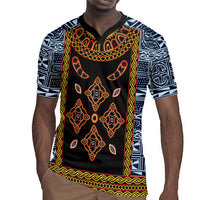 Cameroon Bamileke Toghu Pattern Rugby Jersey Bamenda Royal Cultural Design