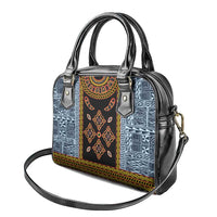 Cameroon Bamileke Toghu Pattern Shoulder Handbag Bamenda Royal Cultural Design