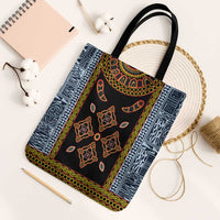Cameroon Bamileke Toghu Pattern Tote Bag Bamenda Royal Cultural Design