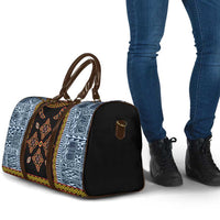 Cameroon Bamileke Toghu Pattern Travel Bag Bamenda Royal Cultural Design