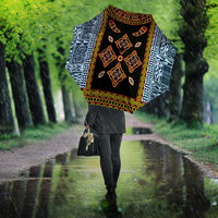 Cameroon Bamileke Toghu Pattern Umbrella Bamenda Royal Cultural Design