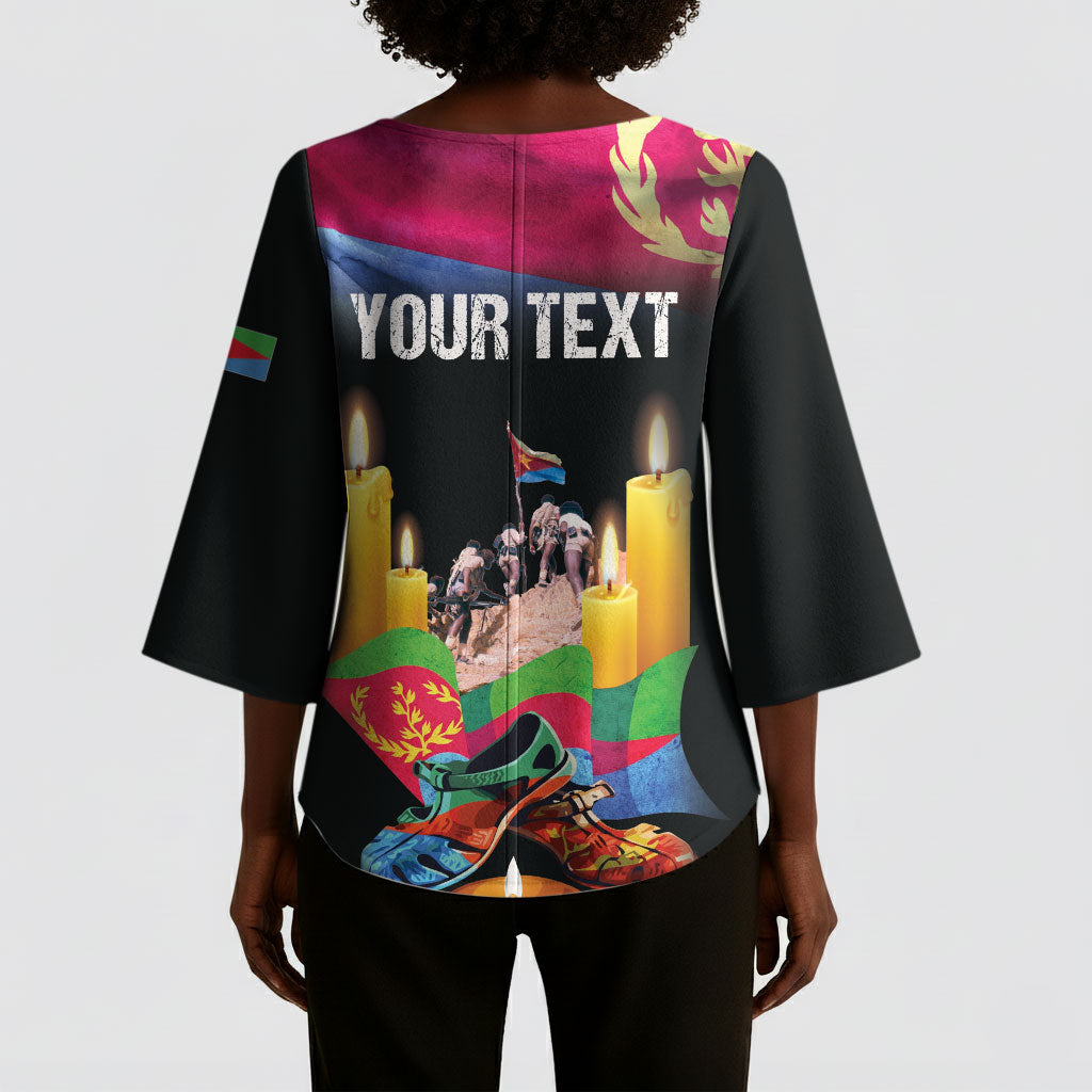 Personalized Eritrea Martyrs Day Kimono Sleeve Blouse Eritrea EPLF Honoring Shida Heroes