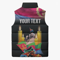 Personalized Eritrea Martyrs Day Sleeveless Puffer Jacket Eritrea EPLF Honoring Shida Heroes