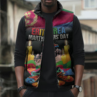 Personalized Eritrea Martyrs Day Sleeveless Puffer Jacket Eritrea EPLF Honoring Shida Heroes