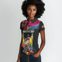 Personalized Eritrea Martyrs Day Women Polo Shirt Eritrea EPLF Honoring Shida Heroes