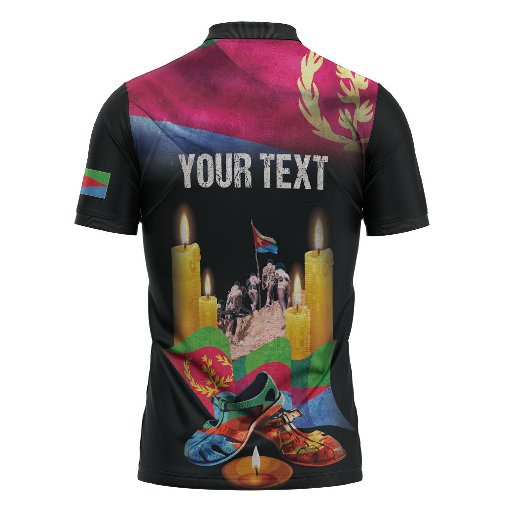 Personalized Eritrea Martyrs Day Zipper Polo Shirt Eritrea EPLF Honoring Shida Heroes