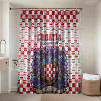 Croatia National Day Bathroom Set Croatian Kuna Heritage Iris Floral