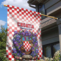 Croatia National Day Garden Flag Croatian Kuna Heritage Iris Floral