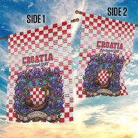 Croatia National Day Garden Flag Croatian Kuna Heritage Iris Floral