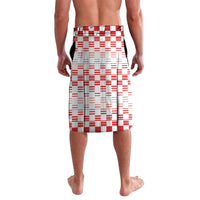 Personalized Croatia National Day Lavalava Croatian Kuna Heritage Iris Floral