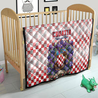 Croatia National Day Quilt Croatian Kuna Heritage Iris Floral