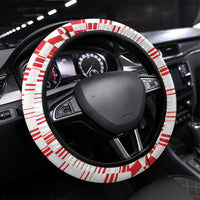 Croatia National Day Steering Wheel Cover Croatian Kuna Heritage Iris Floral