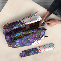 Croatia National Day Umbrella Croatian Kuna Heritage Iris Floral