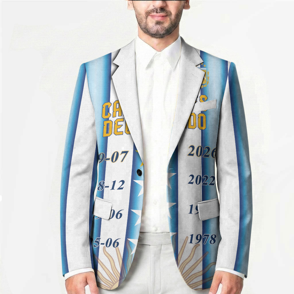 Custom Argentina Campeones Del Mundo 2026 Blazer Four Star World Champions Glory