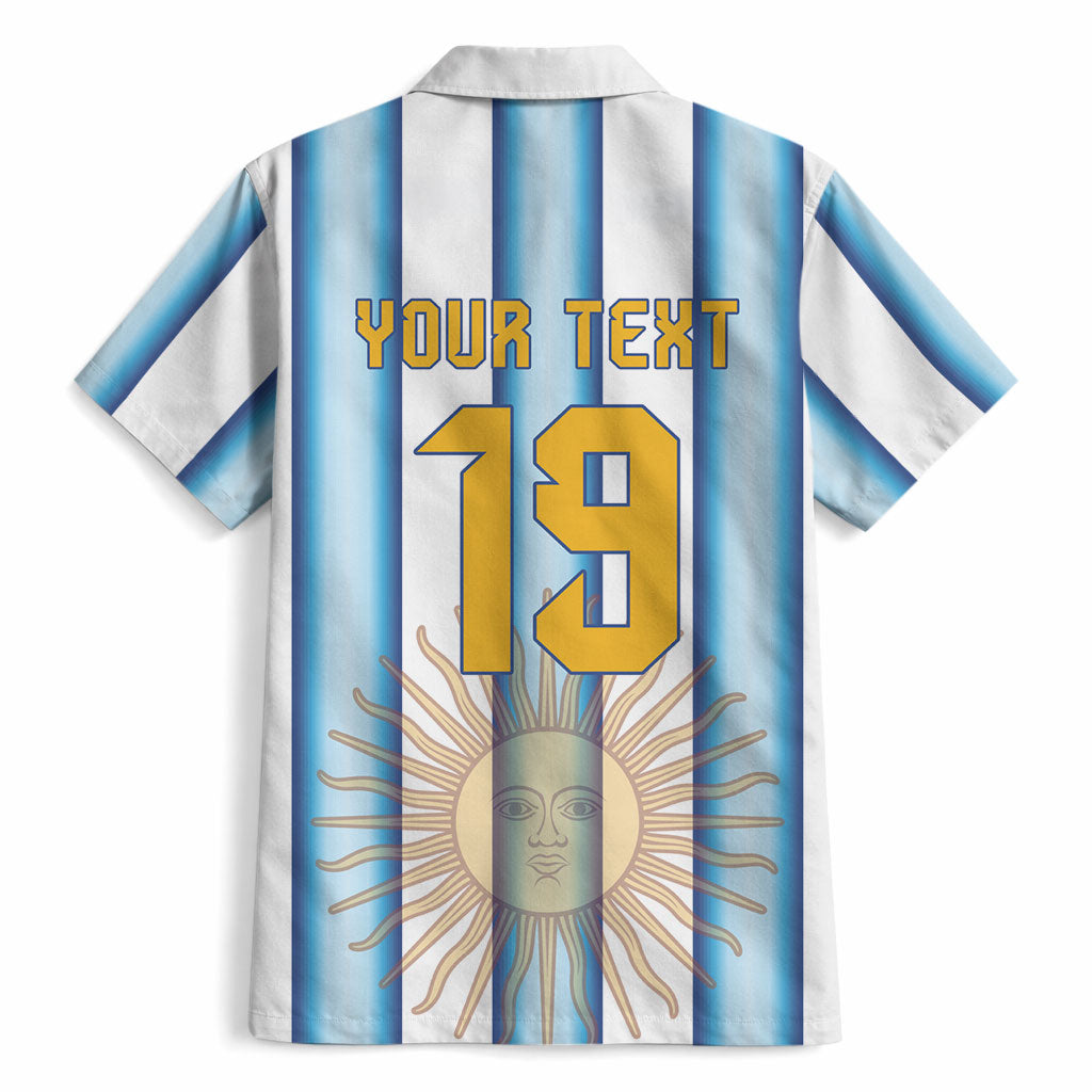 Custom Argentina Campeones Del Mundo 2026 Hawaiian Shirt Four Star World Champions Glory