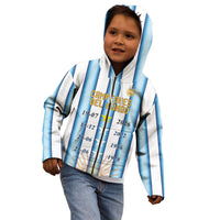 Custom Argentina Campeones Del Mundo 2026 Kid Hoodie Four Star World Champions Glory