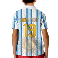 Custom Argentina Campeones Del Mundo 2026 Kid Polo Shirt Four Star World Champions Glory