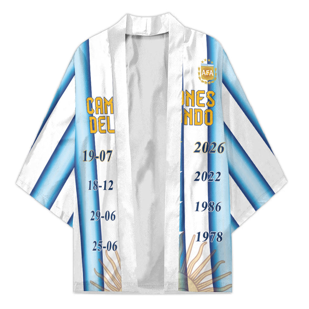 Custom Argentina Campeones Del Mundo 2026 Kimono Four Star World Champions Glory
