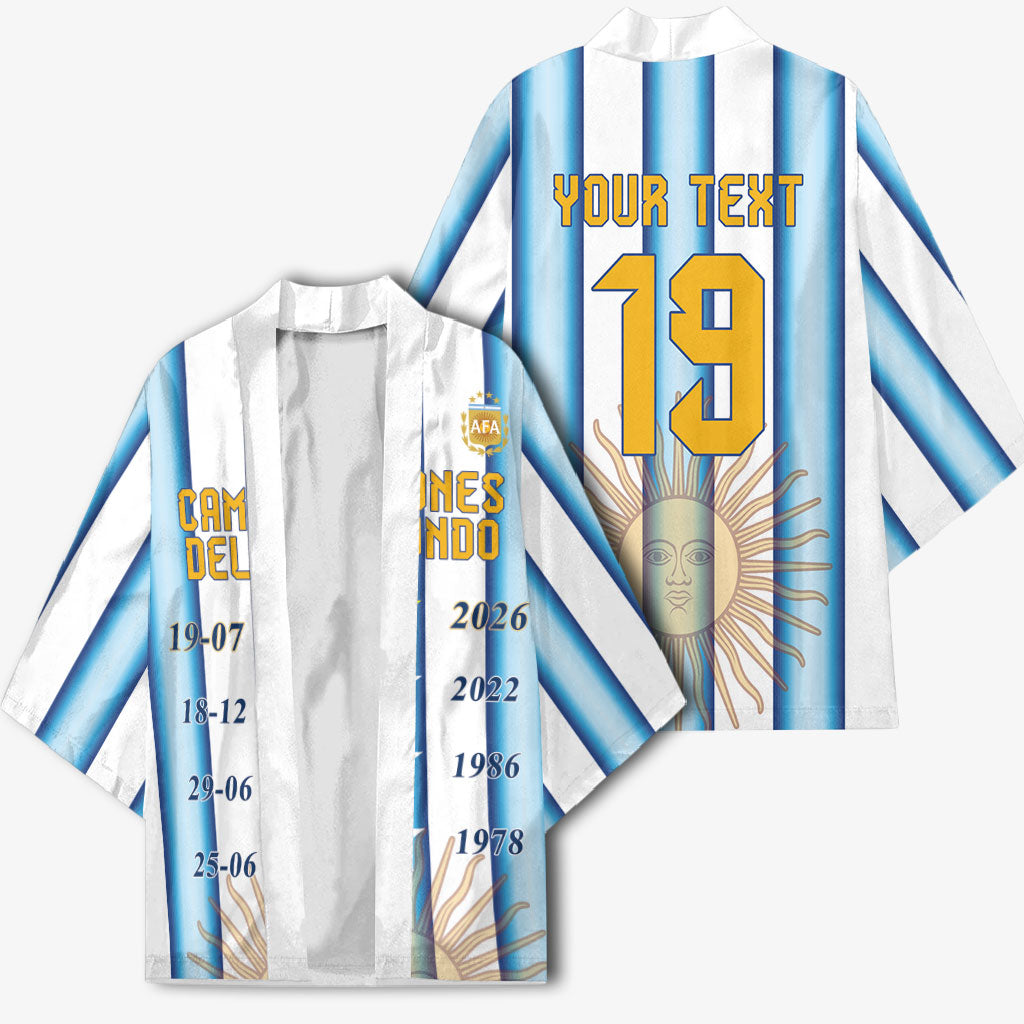 Custom Argentina Campeones Del Mundo 2026 Kimono Four Star World Champions Glory
