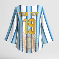 Custom Argentina Campeones Del Mundo 2026 Kimono Sleeve Blouse Four Star World Champions Glory
