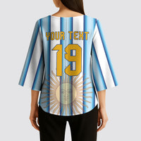 Custom Argentina Campeones Del Mundo 2026 Kimono Sleeve Blouse Four Star World Champions Glory