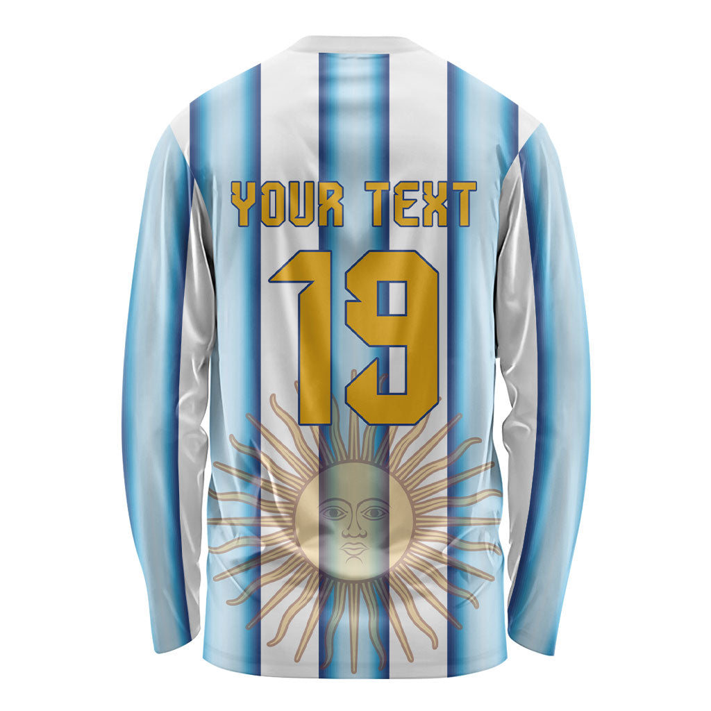 Custom Argentina Campeones Del Mundo 2026 Long Sleeve Shirt Four Star World Champions Glory