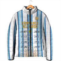 Custom Argentina Campeones Del Mundo 2026 Padded Jacket Four Star World Champions Glory