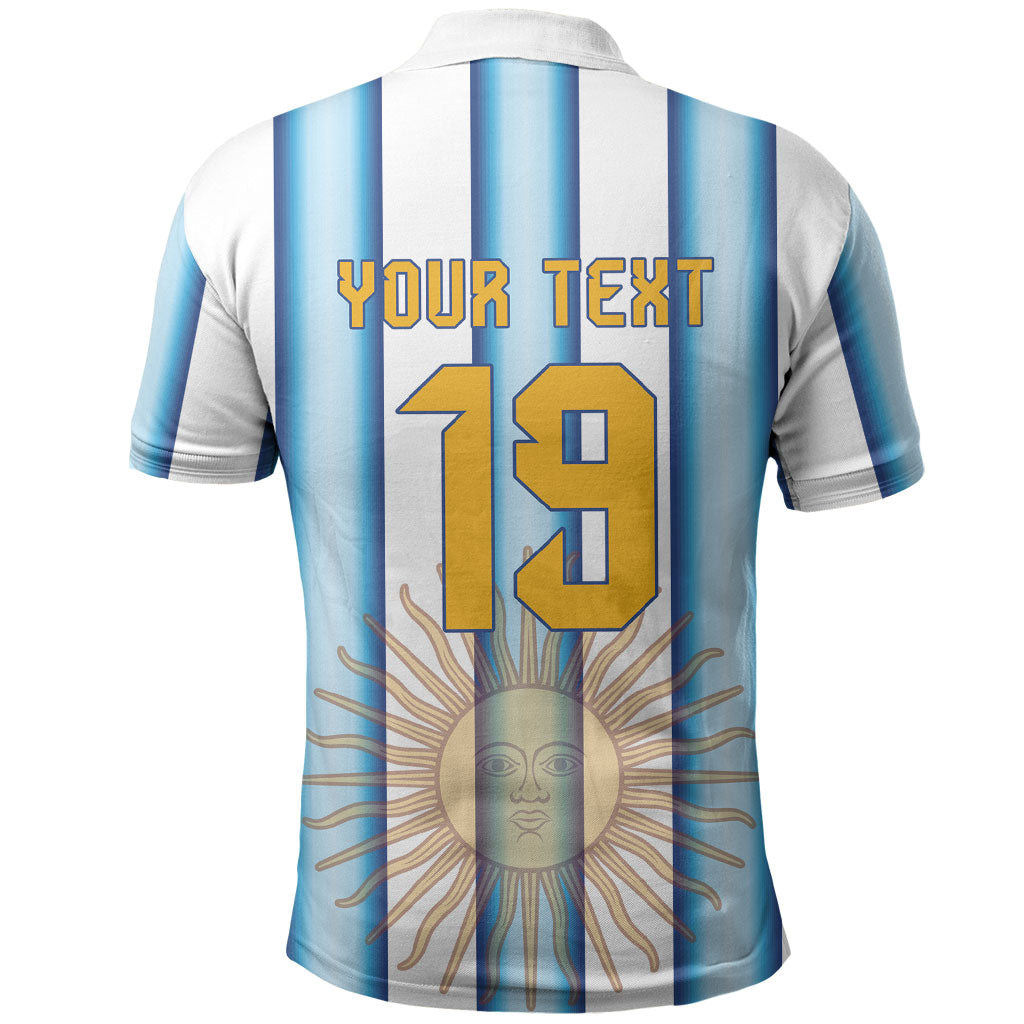 Custom Argentina Campeones Del Mundo 2026 Polo Shirt Four Star World Champions Glory
