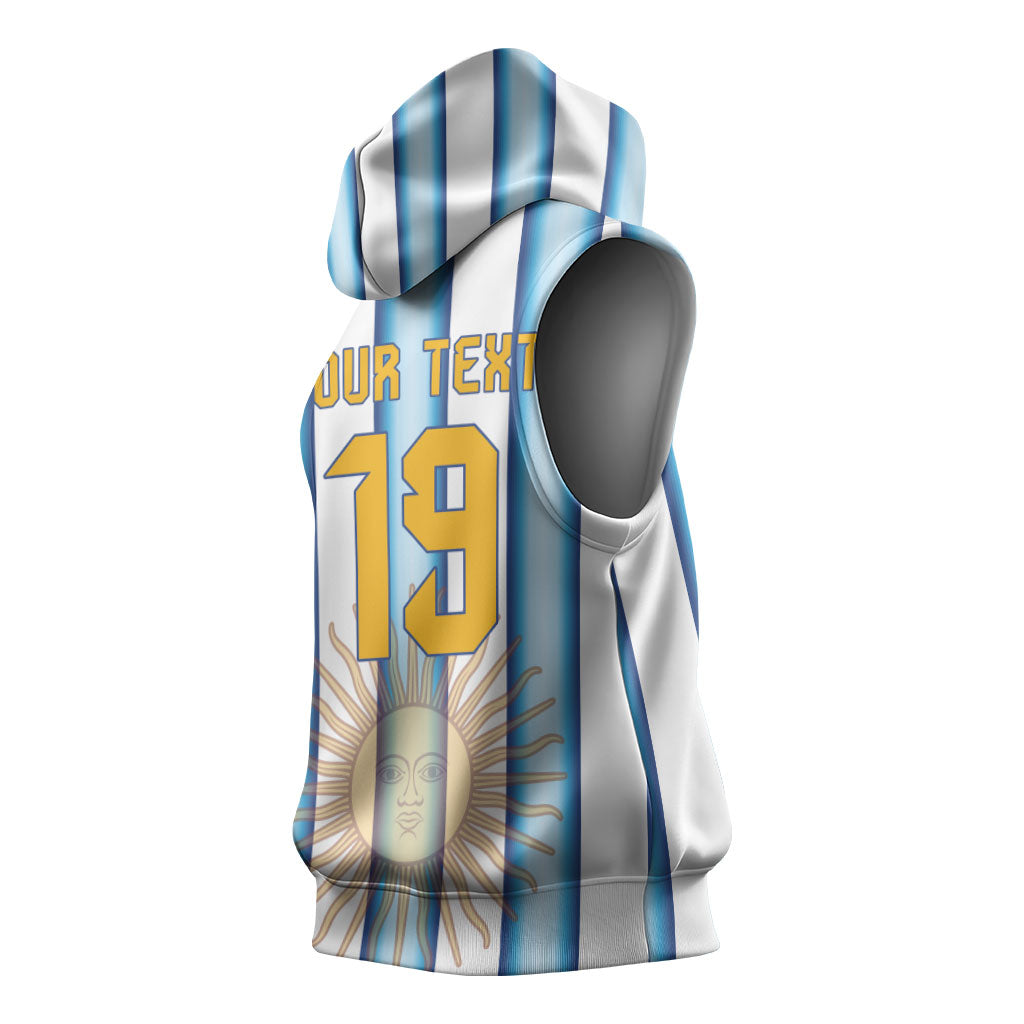 Custom Argentina Campeones Del Mundo 2026 Sleeveless Hoodie Four Star World Champions Glory