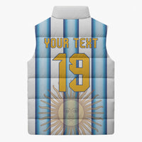 Custom Argentina Campeones Del Mundo 2026 Sleeveless Puffer Jacket Four Star World Champions Glory