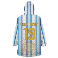 Custom Argentina Campeones Del Mundo 2026 Wearable Blanket Hoodie Four Star World Champions Glory