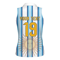 Custom Argentina Campeones Del Mundo 2026 Women Sleeveless Polo Shirt Four Star World Champions Glory