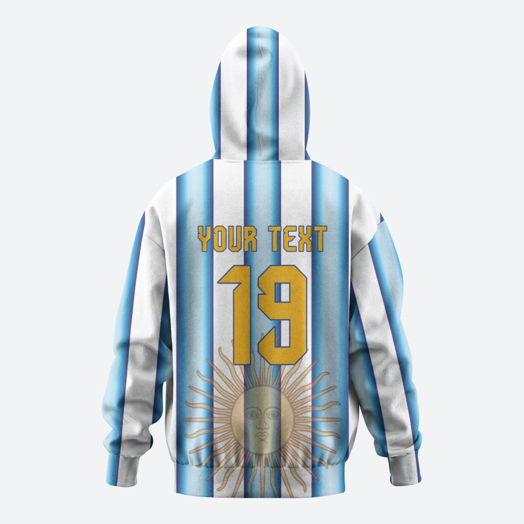 Custom Argentina Campeones Del Mundo 2026 Zip Hoodie Four Star World Champions Glory
