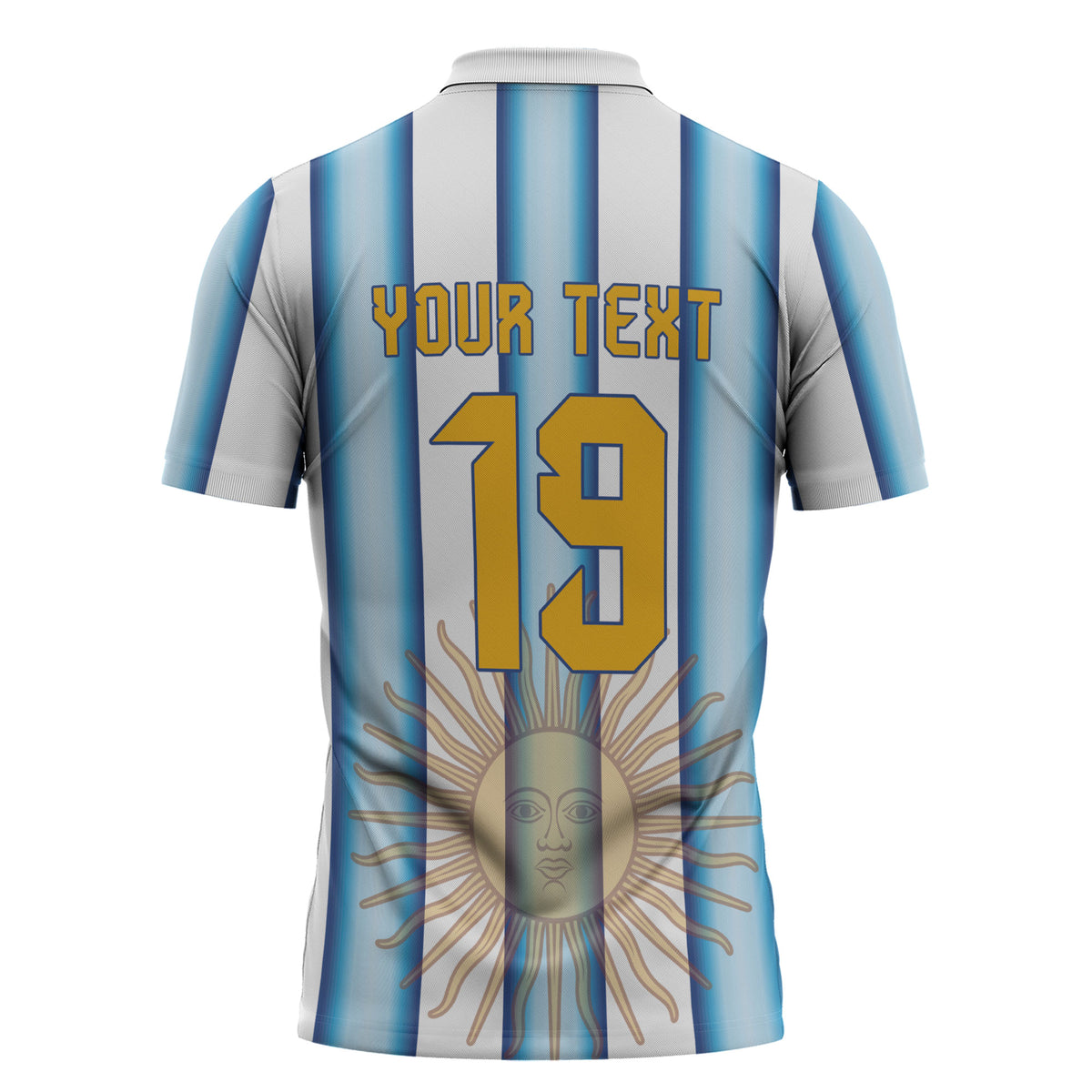 Custom Argentina Campeones Del Mundo 2026 Zipper Polo Shirt Four Star World Champions Glory