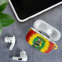 Lithuania Christmas Tie Dye AirPods Case Skeleton Basketball Slam Dunk Santa Hat - Wonder Print Shop