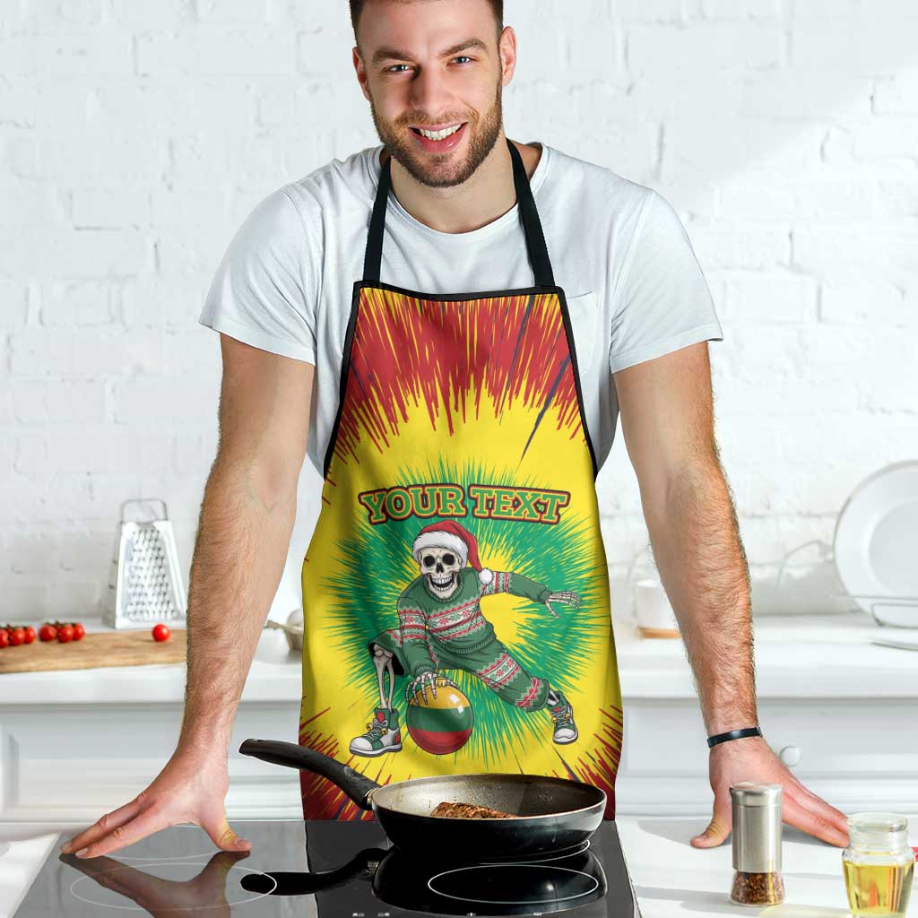 Lithuania Christmas Tie Dye Apron Skeleton Basketball Slam Dunk Santa Hat - Wonder Print Shop