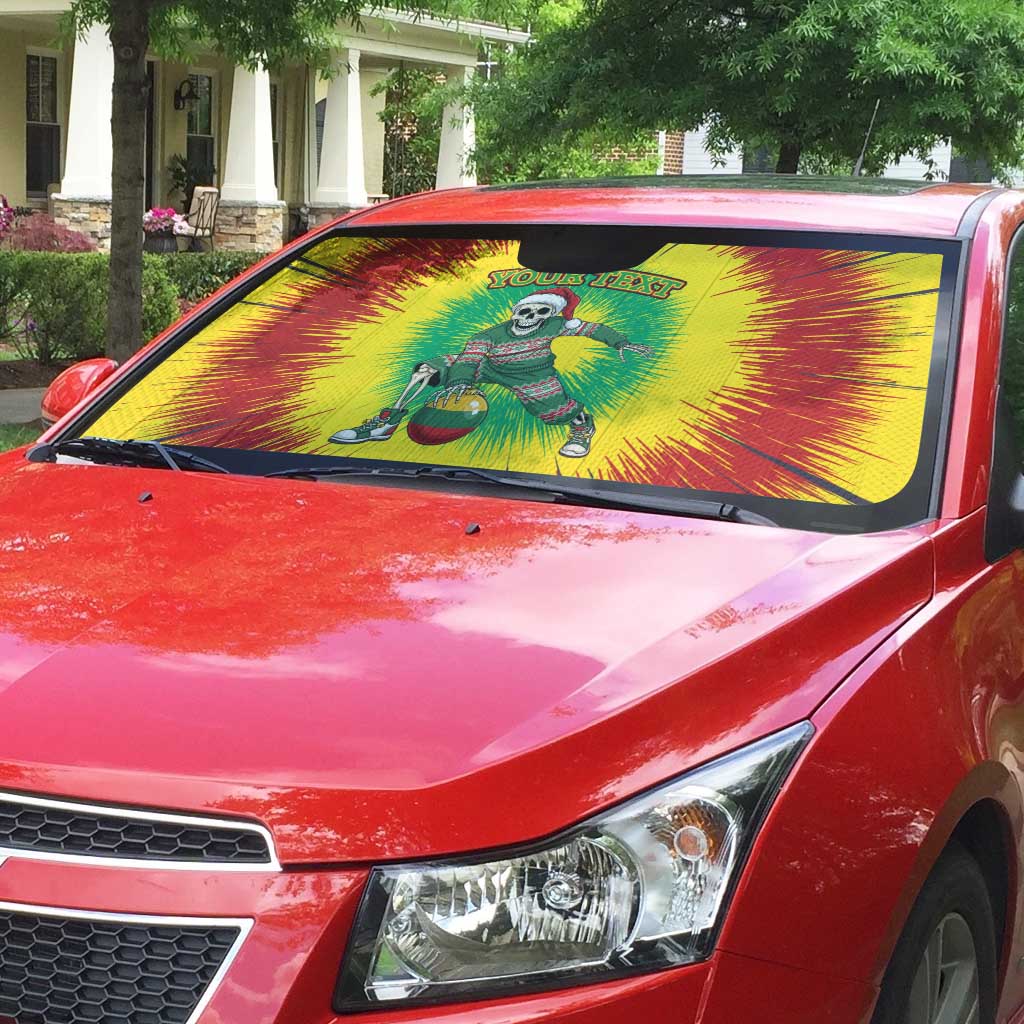 Lithuania Christmas Tie Dye Auto Sun Shade Skeleton Basketball Slam Dunk Santa Hat - Wonder Print Shop