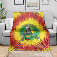 Lithuania Christmas Tie Dye Blanket Skeleton Basketball Slam Dunk Santa Hat - Wonder Print Shop