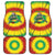 Lithuania Christmas Tie Dye Car Mats Skeleton Basketball Slam Dunk Santa Hat - Wonder Print Shop